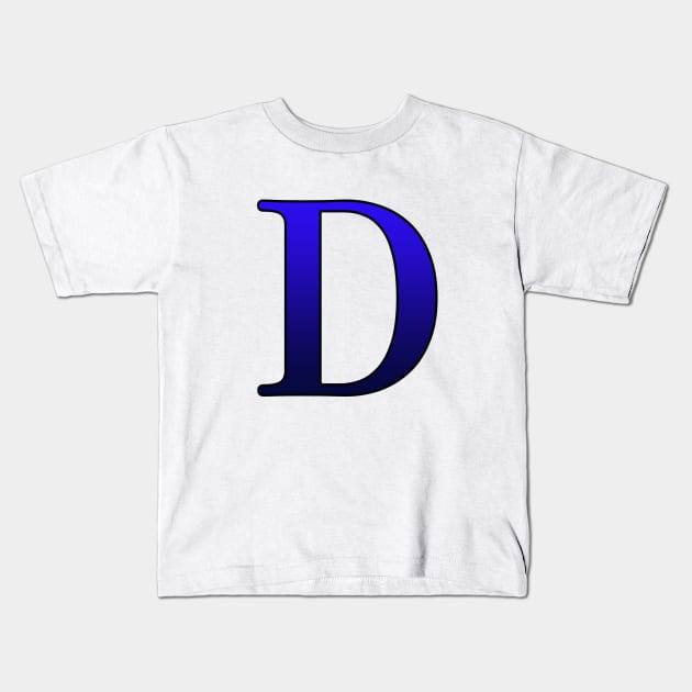 Blue Roman Numeral 500 D Kids T-Shirt by Numerica